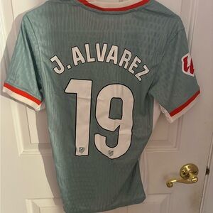 Julian Alvarez Atletico Madrid Away Jersey Men’s Small authentic fit